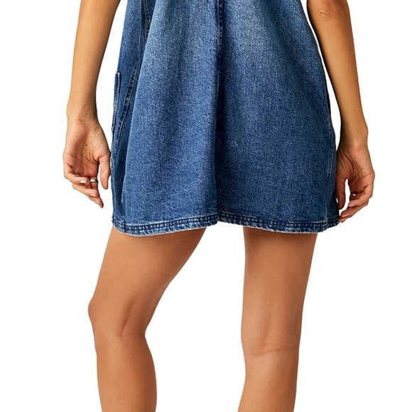 We The Free Blue Denim Overall Dress - Picture 2 of 7